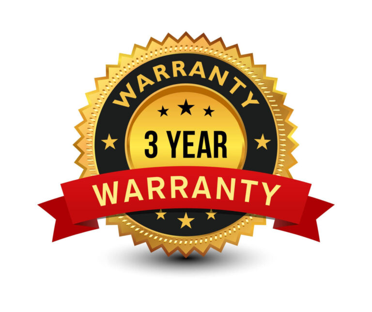 Warranty 3 years